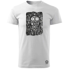 Magnolion Különös firkák v1 férfi póló - 19 szín, S-3XL férfi póló