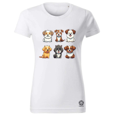 Magnolion Kutya kollázs v3 női póló - 19 szín, XS-2XL női póló