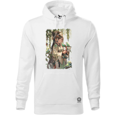 Magnolion Lány és madarak férfi pulóver - 19 szín, S-5XL