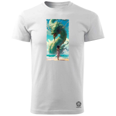 Magnolion Lány és Sárkány v4 férfi póló - 19 szín, S-3XL