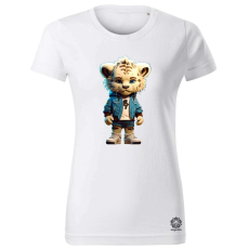 Magnolion Laza tigris srác v1 női póló - 19 szín, XS-2XL