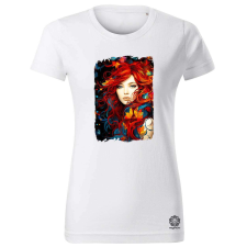 Magnolion Levélbe borult lány női póló - 19 szín, XS-2XL női póló