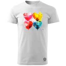 Magnolion Litográf szívek v2 férfi póló - 19 szín, S-3XL férfi póló