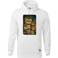 Magnolion Macska család v1 férfi pulóver - 19 szín, S-5XL