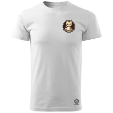 Magnolion Macska és kávé zseb v2 férfi póló - 19 szín, S-3XL férfi póló