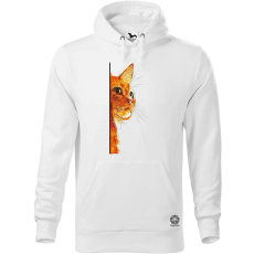 Magnolion Macska kukucskál v1 férfi pulóver - 19 szín, S-5XL