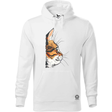 Magnolion Macska kukucskál v6 férfi pulóver - 19 szín, S-5XL