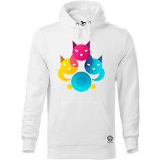 Magnolion Macska sziluett v3 férfi pulóver - 19 szín, S-5XL