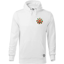Magnolion Magyar kokárda fantázia v9 zseb férfi pulóver - 19 szín, S-5XL férfi pulóver, kardigán