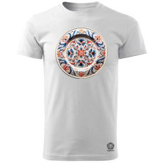 Magnolion Magyar népi porcelán v2 férfi póló - 19 szín, S-3XL