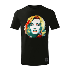 Magnolion Marilyn Monroe portré v4 gyerek póló - 11 szín, 4-12 éves gyerek póló