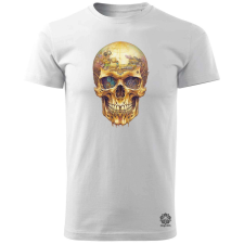 Magnolion Mechanikus koponya v1 férfi póló - 19 szín, S-3XL férfi póló