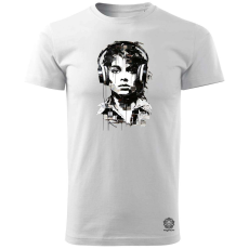 Magnolion Michael Jackson portré v4 férfi póló - 19 szín, S-3XL