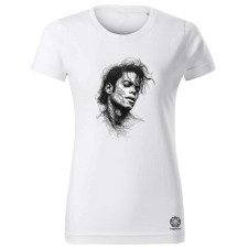 Magnolion Michael Jackson rajz portré v1 női póló - 19 szín, XS-2XL női póló