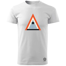 Magnolion Minimál absztrakt v4 férfi póló - 19 szín, S-3XL