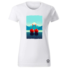 Magnolion Minimál cseresznye v4 női póló - 19 szín, XS-2XL