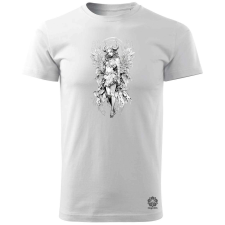 Magnolion Monochrome angyal v4 férfi póló - 19 szín, S-3XL férfi póló