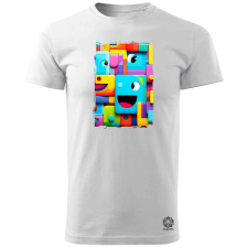 Magnolion Mosolygó formák v1 férfi póló - 19 szín, S-3XL férfi póló