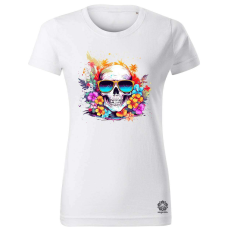 Magnolion Napszemcsis koponya v5 női póló - 19 szín, XS-2XL