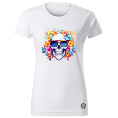 Magnolion Napszemcsis koponya v8 női póló - 19 szín, XS-2XL