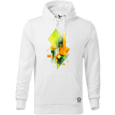 Magnolion Narancs zöld absztrakt formák v3 férfi pulóver - 19 szín, S-5XL