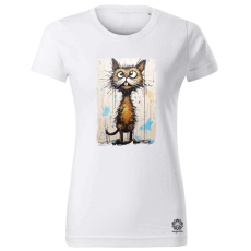 Magnolion Neoexpresszionista macska v4 női póló - 19 szín, XS-2XL