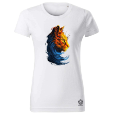 Magnolion Neon macska v5 női póló - 19 szín, XS-2XL