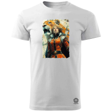 Magnolion Nő és oroszlán v6 férfi póló - 19 szín, S-3XL férfi póló