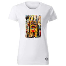Magnolion NYC naplemente Basquiat graffiti v4 női póló - 19 szín, XS-2XL női póló