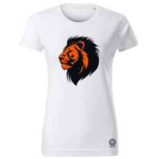 Magnolion Oroszlán tetoválás v8 női póló - 19 szín, XS-2XL