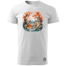 Magnolion Papírművészet kínai mitológia v2 férfi póló - 19 szín, S-3XL