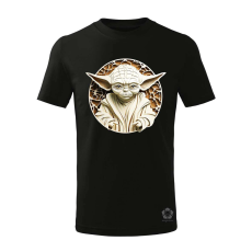 Magnolion Papírművészet Yoda fanart v2 gyerek póló - 11 szín, 4-12 éves