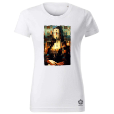 Magnolion Pareidolia Mona Lisa város fantázia v1 női póló - 19 szín, XS-2XL női póló