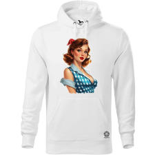 Magnolion Pin-up girl portré v12 férfi pulóver - 19 szín, S-5XL férfi pulóver, kardigán