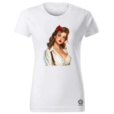 Magnolion Pin-up girl portré v14 női póló - 19 szín, XS-2XL női póló