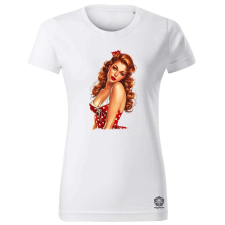 Magnolion Pin-up girl portré v3 női póló - 19 szín, XS-2XL női póló