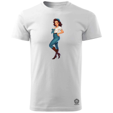 Magnolion Pin-up girl v14 férfi póló - 19 szín, S-3XL