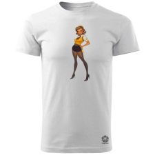 Magnolion Pin-up girl v15 férfi póló - 19 szín, S-3XL férfi póló