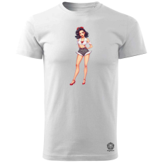 Magnolion Pin-up girl v17 férfi póló - 19 szín, S-3XL