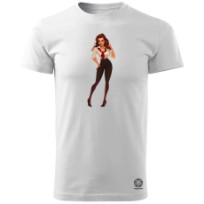 Magnolion Pin-up girl v4 férfi póló - 19 szín, S-3XL