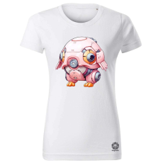 Magnolion Pink baby robot v2 női póló - 19 szín, XS-2XL