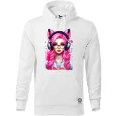 Magnolion Pink gamer macskalány v4 férfi pulóver - 19 szín, S-5XL