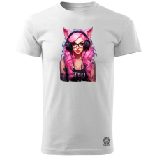 Magnolion Pink gamer macskalány v7 férfi póló - 19 szín, S-3XL férfi póló