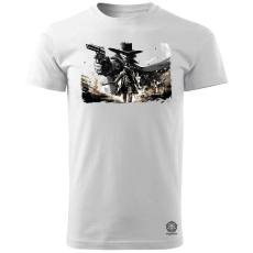 Magnolion Pisztolyhős akcióban férfi póló - 19 szín, S-3XL