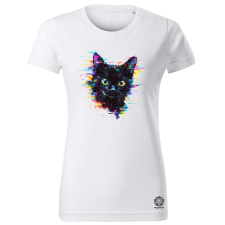 Magnolion Pixel macska v2 női póló - 19 szín, XS-2XL női póló