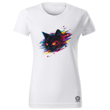 Magnolion Pixel macska v3 női póló - 19 szín, XS-2XL női póló