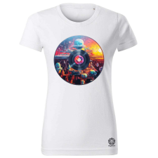 Magnolion Pixelart bakelit az űrben v7 női póló - 19 szín, XS-2XL női póló