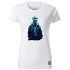 Magnolion Pixelart cyberpunk hacker v1 női póló - 19 szín, XS-2XL női póló