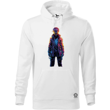 Magnolion Pixelart cyberpunk hacker v2 férfi pulóver - 19 szín, S-5XL férfi pulóver, kardigán