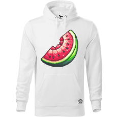 Magnolion Pixelart dinnye v2 férfi pulóver - 19 szín, S-5XL